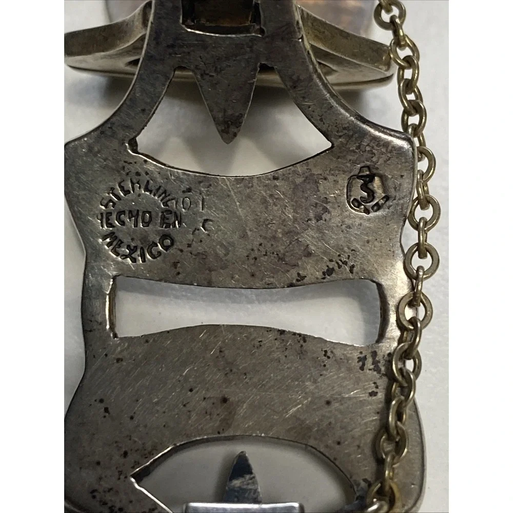 Vintage Mexican Sterling Silver Bracelet Taxco 925 Tongue Clasp 65g 1950s Estate